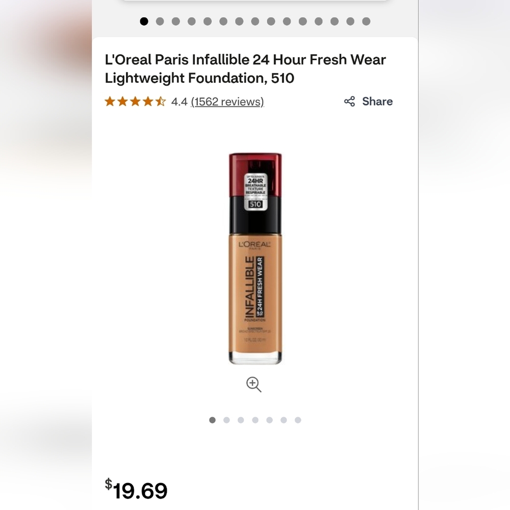 LOREAL Lot 2 True BeigeDark Shades Foundation True Match Lumi + Infallible 24 Hr - Picture 4 of 8